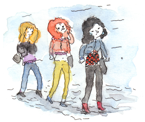 C'est pas facile pour marcher.